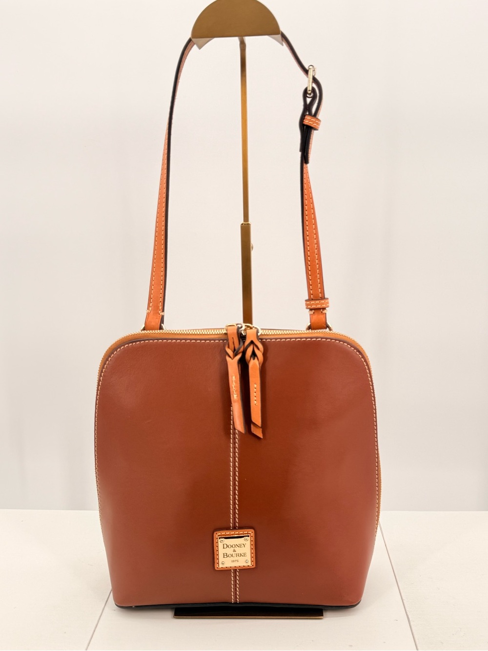 DOONEY & BOURKE Large Trixie Crossbody Leather Bag Brown